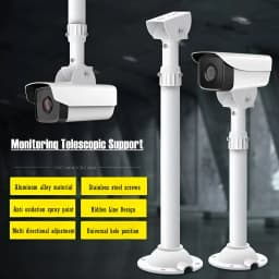 I-Type White Universal Monitoring Telescopic Bracket Bullet Security CCTV Camera Ceiling Mount Bracket Vertical Hoisting Support