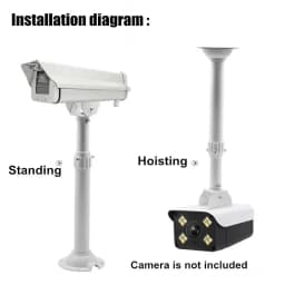 I-Type White Universal Monitoring Telescopic Bracket Bullet Security CCTV Camera Ceiling Mount Bracket Vertical Hoisting Support