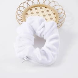 Portable Hidden Safe Sight Secret Hair Tie Storage Case Hair Scrunchie With Zipper Hide Key Cash Jewelry For Travel Outdoor