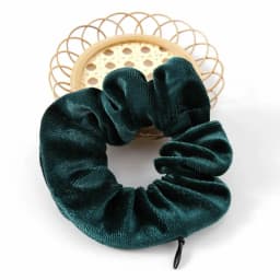 Portable Hidden Safe Sight Secret Hair Tie Storage Case Hair Scrunchie With Zipper Hide Key Cash Jewelry For Travel Outdoor