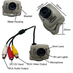 Uvusee CCTV 1/3 CMOS 1000TVL 960H 6pcs Day/night IR LED 6mm Security Camera D/N Mini Surveillance Camera
