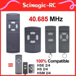 Clone 40.685MHz HSE2 HS2 HS4 HSM2 HSM4 HSE4 Garage Door Remote Control 40mhz Gate Opener