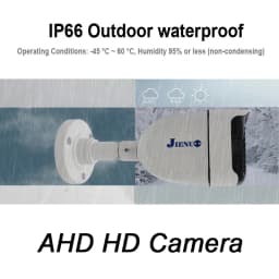 JIENUO AHD Camera Full Color Night Vision CCTV Security Surveillance 1080P Outdoor Waterproof Analog Digital Video 2mp Home Cam