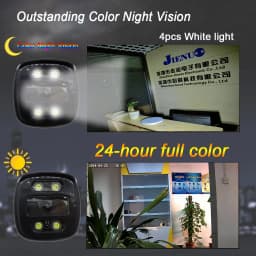 JIENUO AHD Camera Full Color Night Vision CCTV Security Surveillance 1080P Outdoor Waterproof Analog Digital Video 2mp Home Cam
