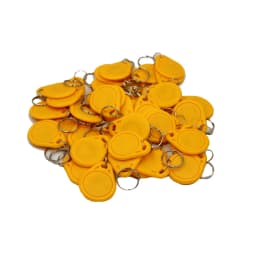 100pcs/lot 125khz RFID Keychain NO3 Size Card Tag ID Keyfob TK4100 Door Entry Access Control EM KeyChain Token