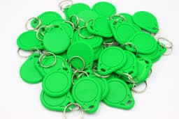 100pcs/lot 125khz RFID Keychain NO3 Size Card Tag ID Keyfob TK4100 Door Entry Access Control EM KeyChain Token