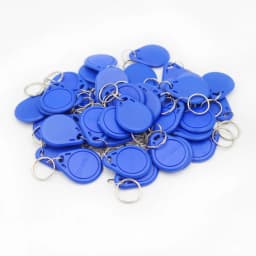 100pcs/lot 125khz RFID Keychain NO3 Size Card Tag ID Keyfob TK4100 Door Entry Access Control EM KeyChain Token