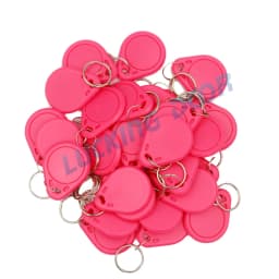 100pcs/lot 125khz RFID Keychain NO3 Size Card Tag ID Keyfob TK4100 Door Entry Access Control EM KeyChain Token