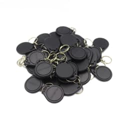 100pcs/lot 125khz RFID Keychain NO3 Size Card Tag ID Keyfob TK4100 Door Entry Access Control EM KeyChain Token