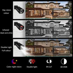 Ultra HD 4K 8MP CCTV PoE IP Camera Security Street Outdoor Indoor Onvif Double Light Human Detection Color Full Night Vision Cam