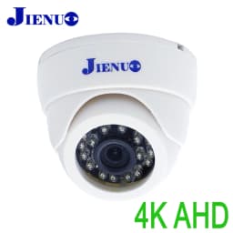JIENUO 4K CCTV AHD 1080p Camera White Dome Security Infrared Night Vision 5MP TVI CVI 2mp Video Home Front Rear View Cam System