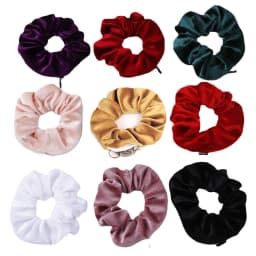 Portable Sight Secret Hair Tie Hidden Safe Storage Case Hair Scrunchie With Zipper Hide Key Cash jewelry For Travel Outdoor