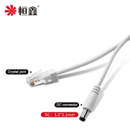 48V to 12V POE Spliter Waterprrof With Video And Power Adapter Cable Supply Module Injector for IP Camera Extender