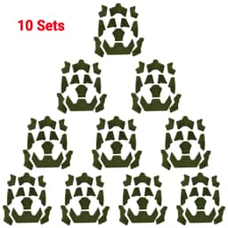 10sets Super High Cut Tactical FAST Helmet Magic Sticker Velcros Universal Tape Helmet Padding Stickers for Football Helmet