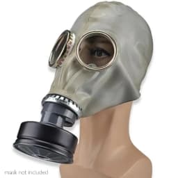 2 in 1 Chemical Gas Mask Respirator Classic Style Rubber Material Full Face Protection Industrial Spray Paint Respirator