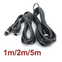 1m/2m/5m 4 Pin Male to Female Aviation Extension Video Cable for Truck Bus Monitor Camera Connection A7