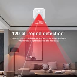 1- 10PCS Tuya Zigbee PIR Motion Sensor Detector Security Smart Life Tuya Zigbee Movement PIR Detector Needs Zigbee Gateway/Hub