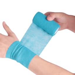 1Roll 2.5/5/10cm*4.5m Gauze Medical Bandage Self-adhesive Breathable Elastic Bandages for Sports Fixing Finger Wrist Leg