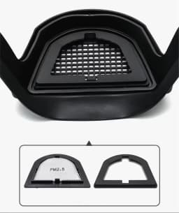 Dustproof PM2.5 Replaced Filters For Transparent Protective Full Face Shield Windproof Anti-Dust Mask Anti-splash Safety Glasses