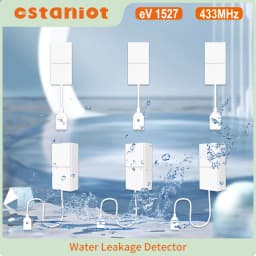 Staniot Smart Water Leakage Detector Compatible With Home Security Alarm System Support Low Battery Alarm Flood Sensor