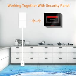 Staniot Smart Water Leakage Detector Compatible With Home Security Alarm System Support Low Battery Alarm Flood Sensor
