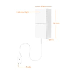 Staniot Smart Water Leakage Detector Compatible With Home Security Alarm System Support Low Battery Alarm Flood Sensor