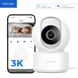 IMILAB Baby Monitor Indoor Security Camera with AI Detection Night Vision 2-Way Audio 360° PTZ Compatible with Xiaomi Home App