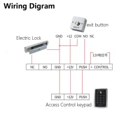 NO/COM Zinc Alloy Exit Button Switch Push Exit Button Door Release Switch for Access Control System
