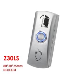 NO/COM Zinc Alloy Exit Button Switch Push Exit Button Door Release Switch for Access Control System