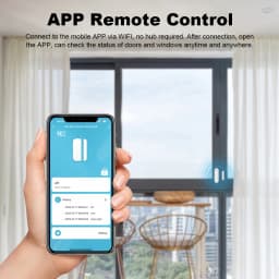 Tuya WiFi Door Window Sensor 80dB Sound WiFi Security Alarm Door Open Closed Detectors APP Remote Control Support Arm and Disarm