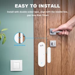 Tuya WiFi Door Window Sensor 80dB Sound WiFi Security Alarm Door Open Closed Detectors APP Remote Control Support Arm and Disarm