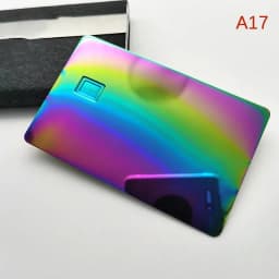 24k Mirror Credit Card Blank DIY 4442 Chip Slot with Hico 3 Track Magnetic Stripe for Ic Smart Intelligent Card Custom Gift Card