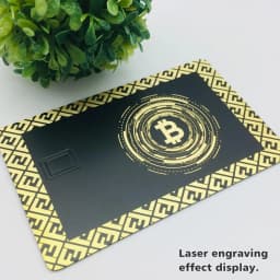 24k Mirror Credit Card Blank DIY 4442 Chip Slot with Hico 3 Track Magnetic Stripe for Ic Smart Intelligent Card Custom Gift Card