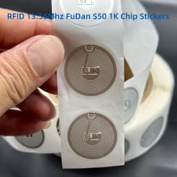 20pcs RFID S50 Smart Tag 14443A Classic 1K EV1 S50 Wet Inlay Sticker F08 1024 Bytes Lable RFID Tags IC M1 TAG