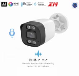 XM 4K 8MP Color Night Vision POE IP Camera Audio Outdoor H.265 Onvif Bullet CCTV Home 5MP /4MP/3MP Security Camera