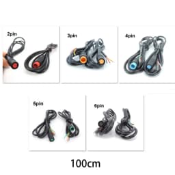 Male+Female Connector 2 3 4 5 6Pin M8 Cable Waterproof Connector For Ebike Optional Cable Ebike Accessories