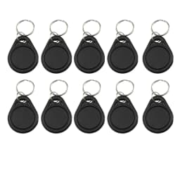 10pcs 125KHz T5577 Keyfobs Rewritable Duplicate Tag 5200 Proximity Copy Access Card ID Token Ring RFID Cloner Keychain