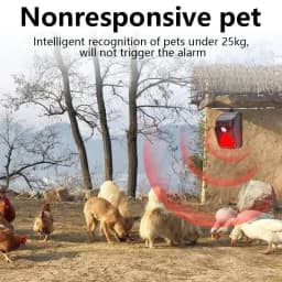 Waterproof Solar Powered Alarm Light Remote Control Motion Sensor Detector Siren Strobe Alarm Pet For Home Yard Outdoor Security