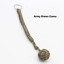 Outdoor Security Protection Black Monkey Fist Steel Ball for Girl Bearing Self Defense Lanyard Survival Key Chain Broken Windows