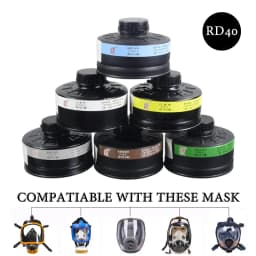 Metal Case Filtering Canister Chemical Organic Gas CO Filter RD40 For Full Mask Gas Respirator Painting Spray Pesticide Replace