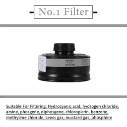 Metal Case Filtering Canister Chemical Organic Gas CO Filter RD40 For Full Mask Gas Respirator Painting Spray Pesticide Replace