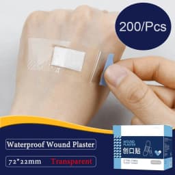 100Pcs/Pack Transparent Adhesive Wound Plaster Waterproof Medical Anti-Bacteria Band Aid Bandages Home Travel First Aid Kit