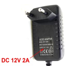 EU Power Adapter Extension Cord 3 Meters Charger For CCTV Camera Input AC 100-240V Output DC 12V 2A (2.1mm*5.5mm)
