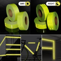 5cm*1/3/5M PET Truck Reflective Tapes Fluorescent Green High Reflection Safety Caution Road Warning Reflectors Film For Vehicle