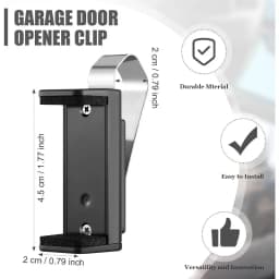 1 PC Garage Door Opener Clip Universal Car Garage Remote Visor Clip Adjustable Compatible with Liftmaster, Sears and Chamberlain