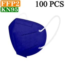KN95 15 Colors FFP2 MASK KN95 5 Layers Adult Black Fabric Mask Mascarillas Protective FPP2 Mouth Face Masks Filter Masque