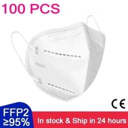 KN95 15 Colors FFP2 MASK KN95 5 Layers Adult Black Fabric Mask Mascarillas Protective FPP2 Mouth Face Masks Filter Masque