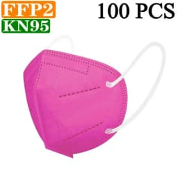 KN95 15 Colors FFP2 MASK KN95 5 Layers Adult Black Fabric Mask Mascarillas Protective FPP2 Mouth Face Masks Filter Masque