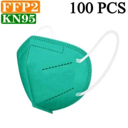 KN95 15 Colors FFP2 MASK KN95 5 Layers Adult Black Fabric Mask Mascarillas Protective FPP2 Mouth Face Masks Filter Masque