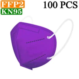 KN95 15 Colors FFP2 MASK KN95 5 Layers Adult Black Fabric Mask Mascarillas Protective FPP2 Mouth Face Masks Filter Masque
